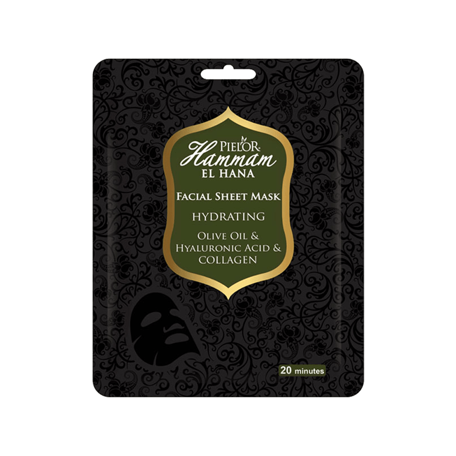 بيلور حمام الهنا قناع الوجه 25 مل (زيت الزيتون)-PIELOR HAMMAM EL HANA FACIAL SHEET MASK 25 ML (OLIVE OIL)