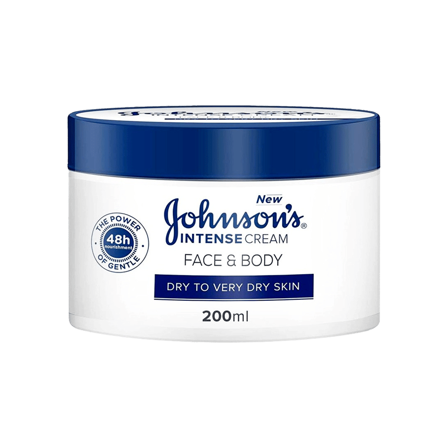 جونسون كريم ترطيب مكثف 200 مل-JOHNSONS INTENSE CREAM 200 ML NEW