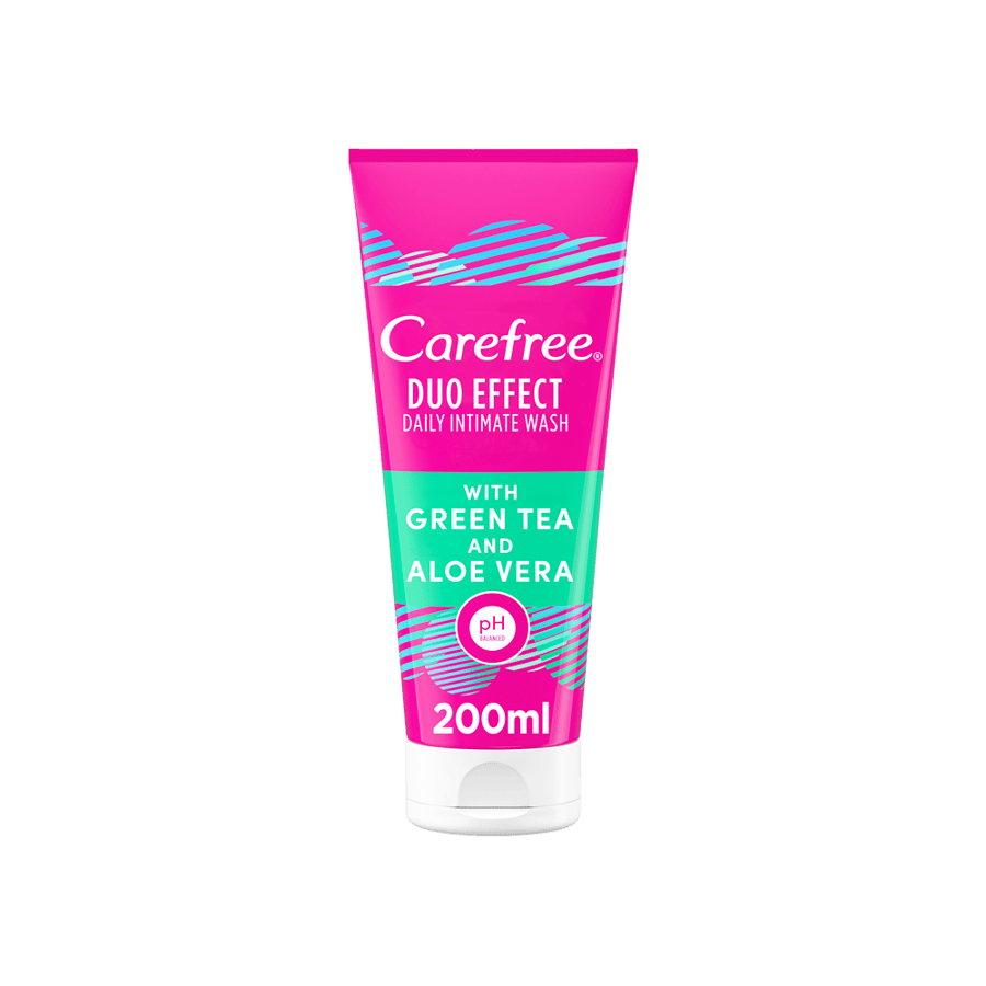 كايرفري ديو ايفيكت غسول يومي للمناطق الحساسة 200 مللي-CAREFREE DUO/ EFF DAILY ALOE INTIMATE WASH 200ML