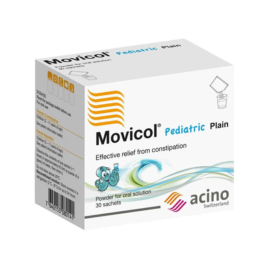 موفيكول عادي للأطفال 30 كيس-MOVICOL PAEDIATRIC PLAIN 30 SACHETS