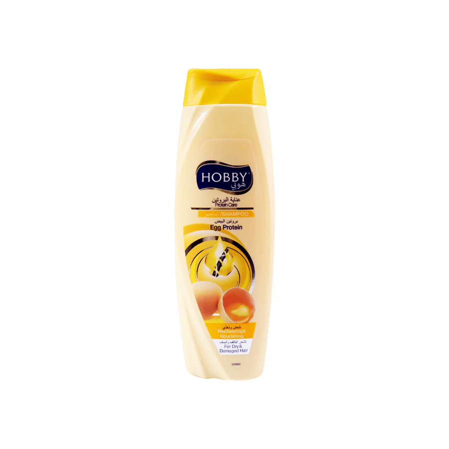 هوبي شامبو مستخلص بروتين البيض 600 مللي-HOBBY SHAMPOO 600ML EGG PROTEIN