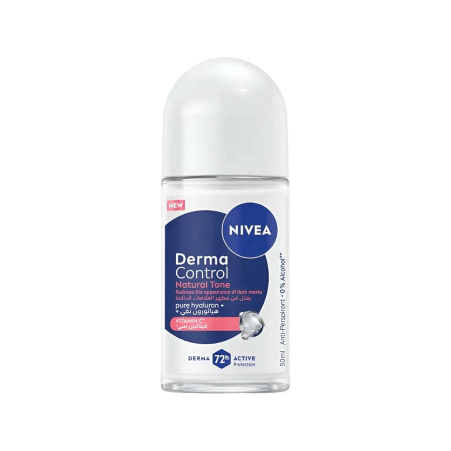 نيفيا ديرما كنترول رول أون بدرجة طبيعية 50 مل-NIVEA DERMA CONTROL NATURAL TONE ROLL ON  50ML