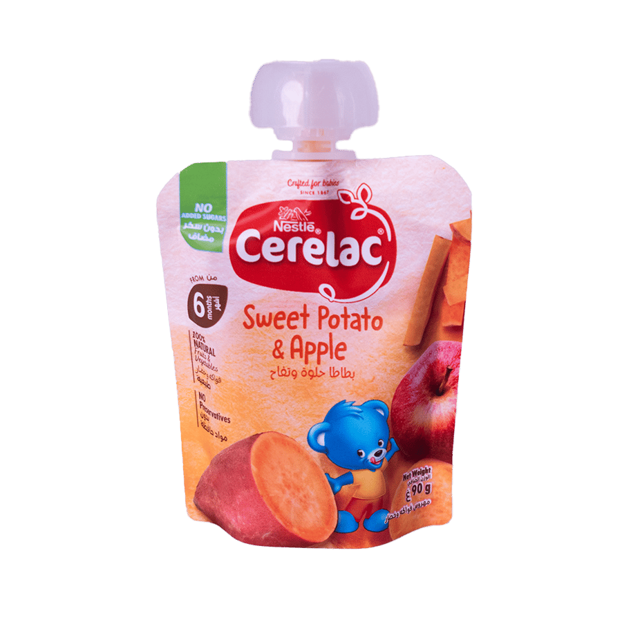 سيرلاك بطاطا حلوة وتفاح ٩٠ جرام-CERELAC SWEET POTATO & APPLE 90G