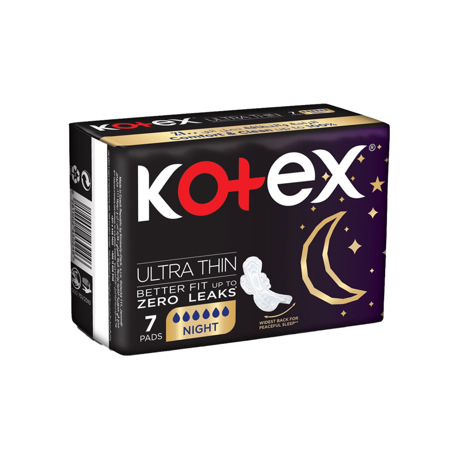 كوتيكس الترا حفاض نسائي ليلي7 حبات-KOTEX ULTRA NIGHT TIME 7 PADS