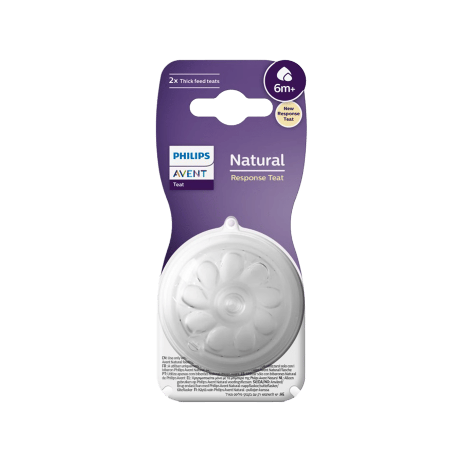 أفنت حلمة تدفق الاستجابة الطبيعية ، +6 أشهر-AVENT NATURAL 6+ RESPONSE TEAT SCY966/02