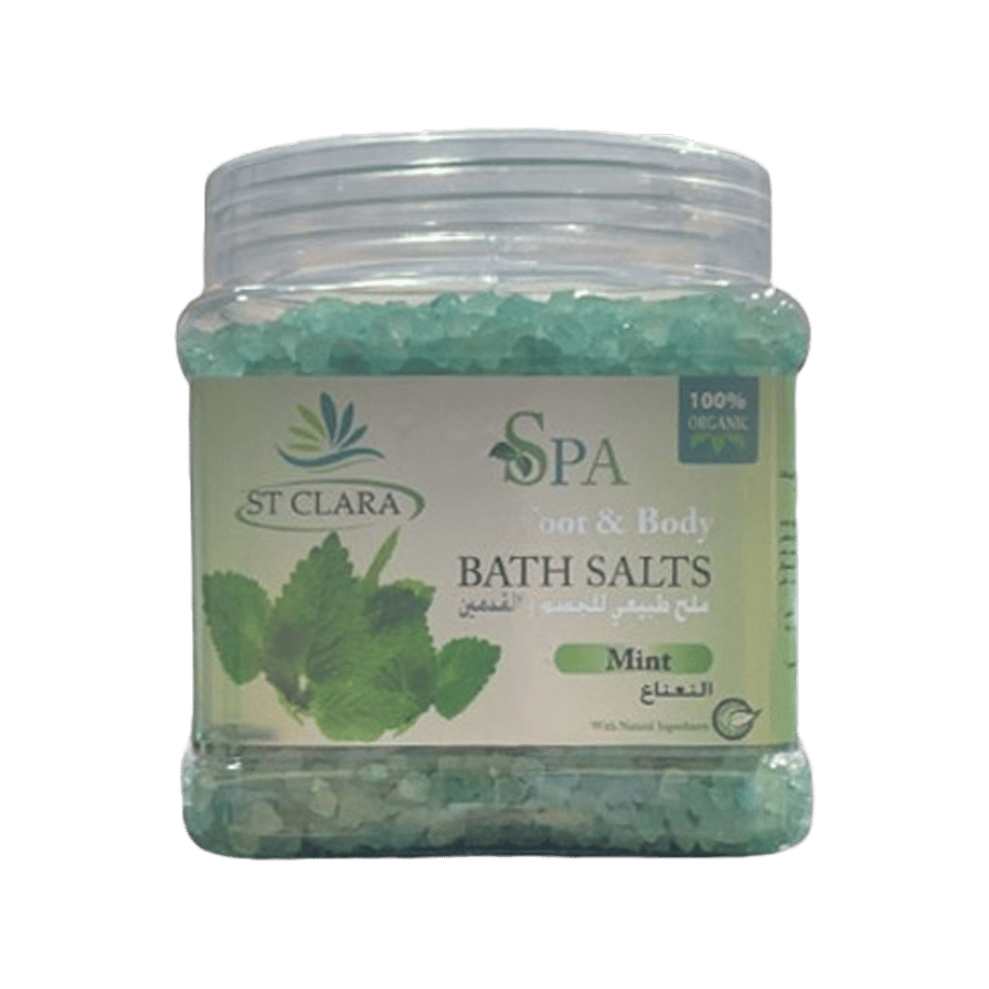 أملاح الاستحمام للجسم والقدمين 1200 مل (نعناع)-SPA FOOT & BODY BATH SALTS 1200 ML (MINT)