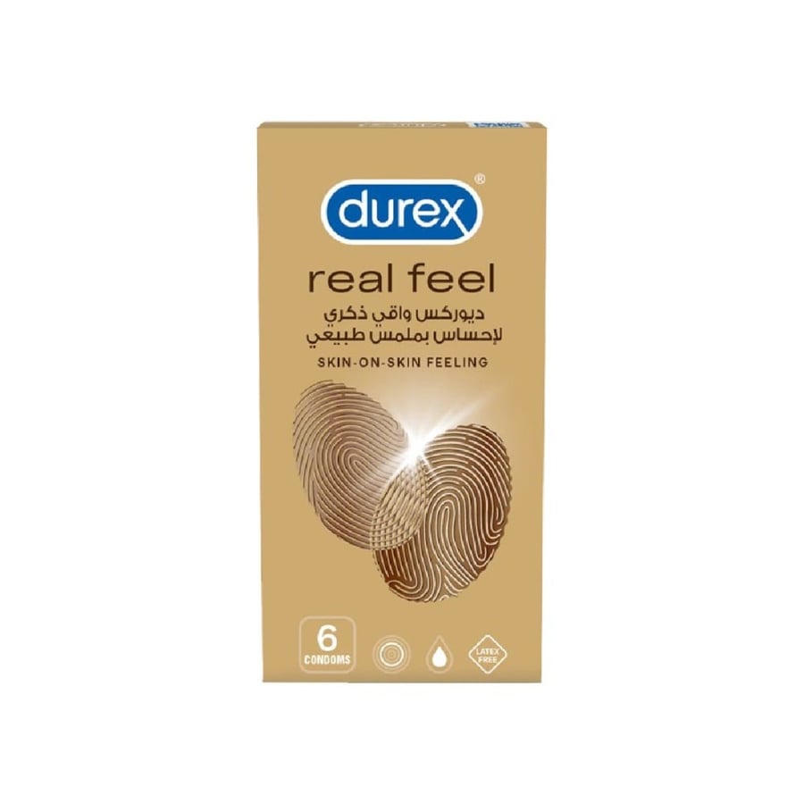 ديوركس شعورحقيقي 6 حبات-DUREX REAL FEEL 6''