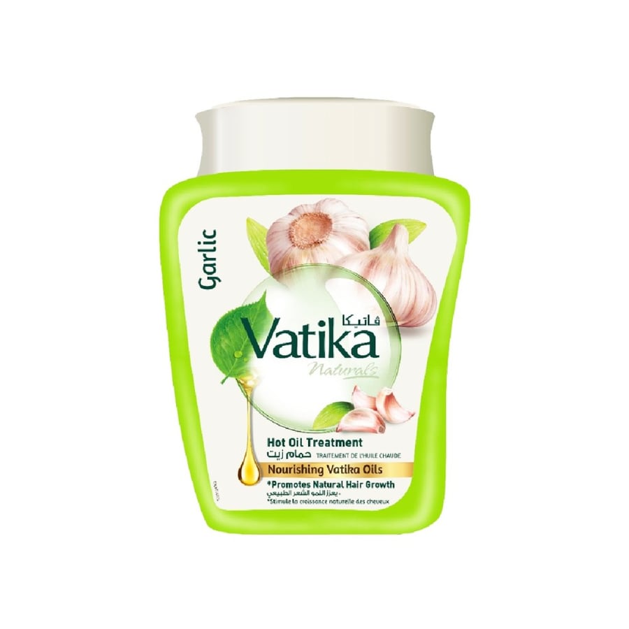 دابر فاتيكا حمام زيت  بالثوم 1 كجم-VATIKA HOT OIL TREATMENT GARLIC N/HAIR GROUTH 1 KG
