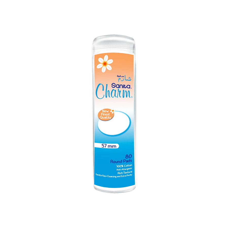 شارم بيوتي تاتش أعواد ـأذن 80 حبة-CHARM MAKEUP PADS 80 PADS