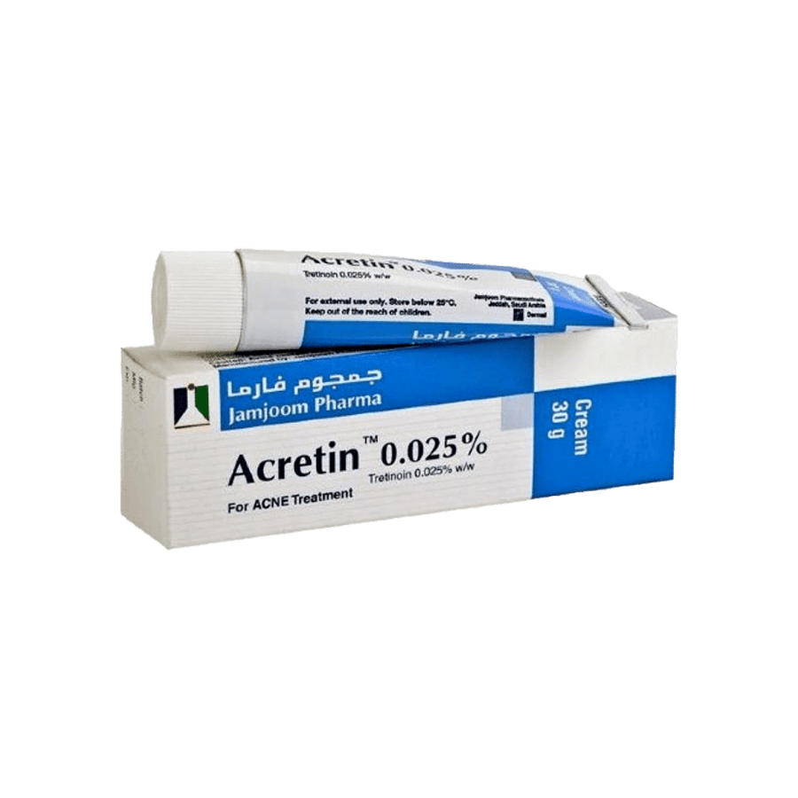 اكريتين 0.025 كريم 30 جرام-ACRETIN 0.025 CREAM 30 GM