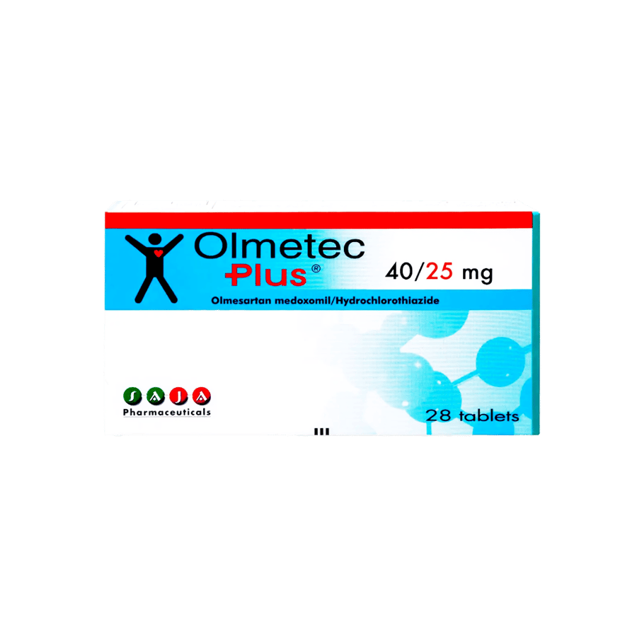 اولميتيك بلس 40/25 مجم 28قرص-OLMETEC PLUS 40/25 MG 28 TAB