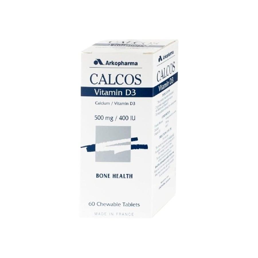 كالكوس فيتامين دال 3 - 60 كبسولة-CALCOS VITAMIN D3 60 CAP.