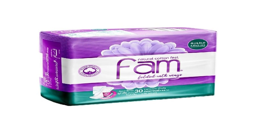 فام فوط صحية نسائية  عادي 30 حبة-FAM NORMAL 30 ''