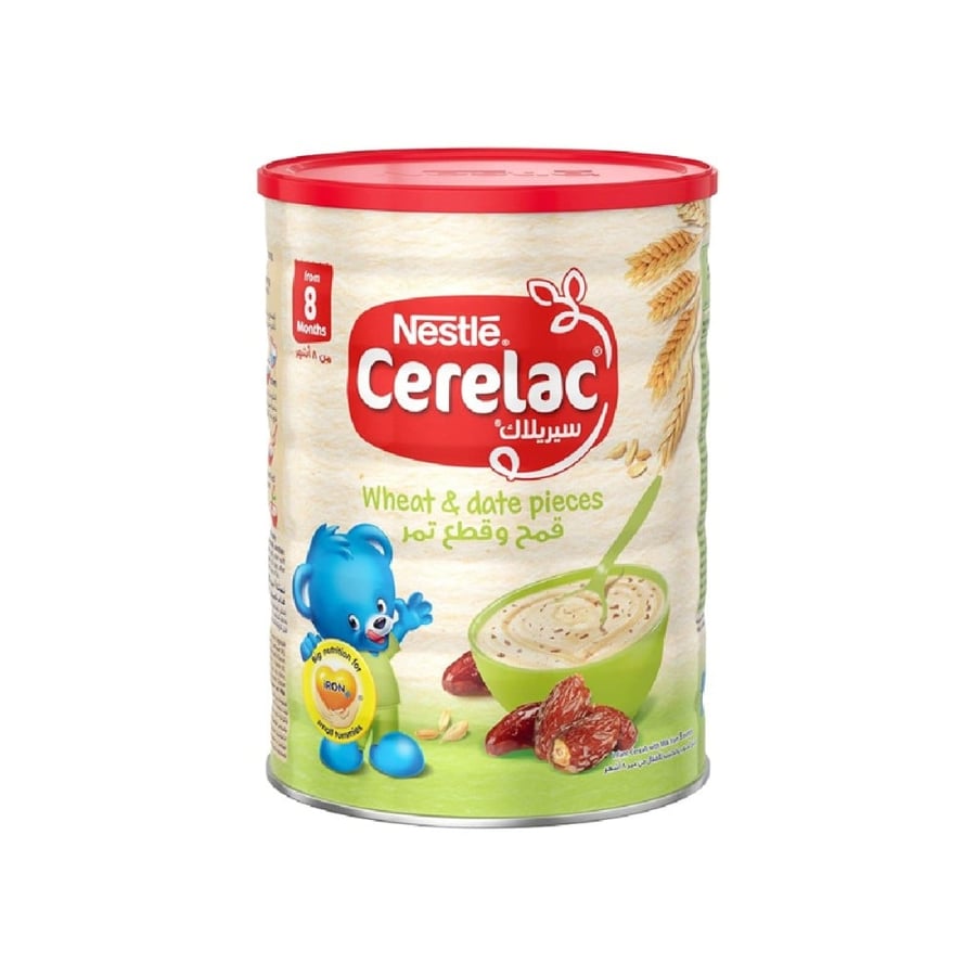 سيريلاك  قمح وقطع التمر 400 غرام-CERELAC WHEAT & DATE PIECES 400 GM