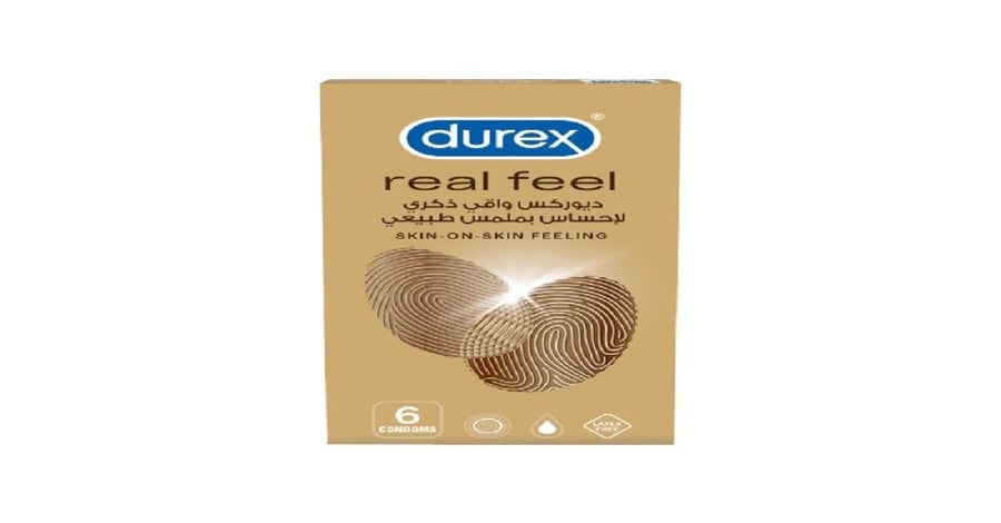 ديوركس شعورحقيقي 6 حبات-DUREX REAL FEEL 6''