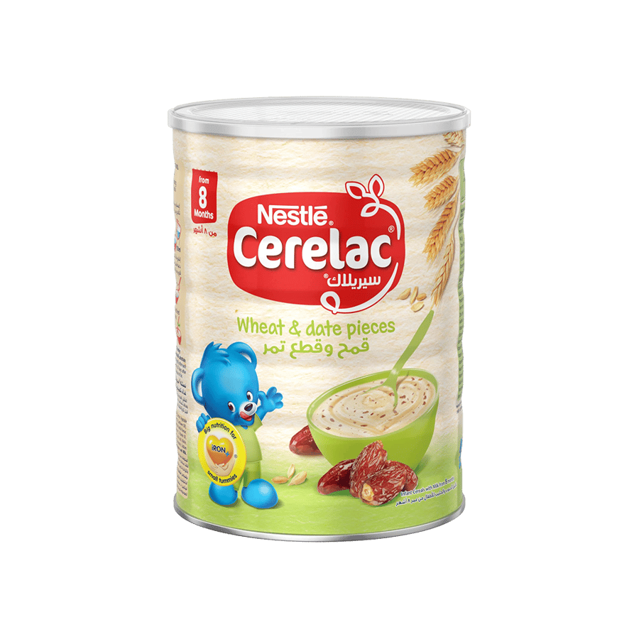 سيرلاك القمح و التمر قطع 1 كجم-CERELAC WHEAT & DATE PICES 1KG