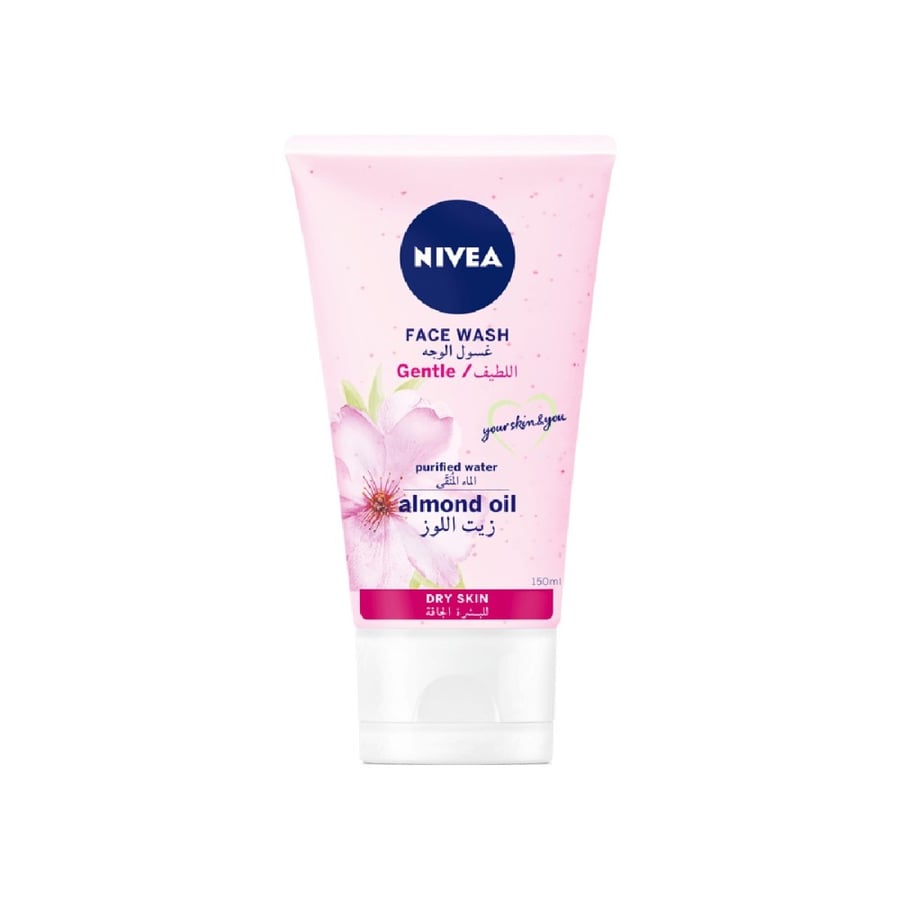 نيفيا جينتل  غسول للبشرة بزيت اللوز للبشرة الجافة 50مللي-NIVEA GENTLE FACE WASH 150 ML