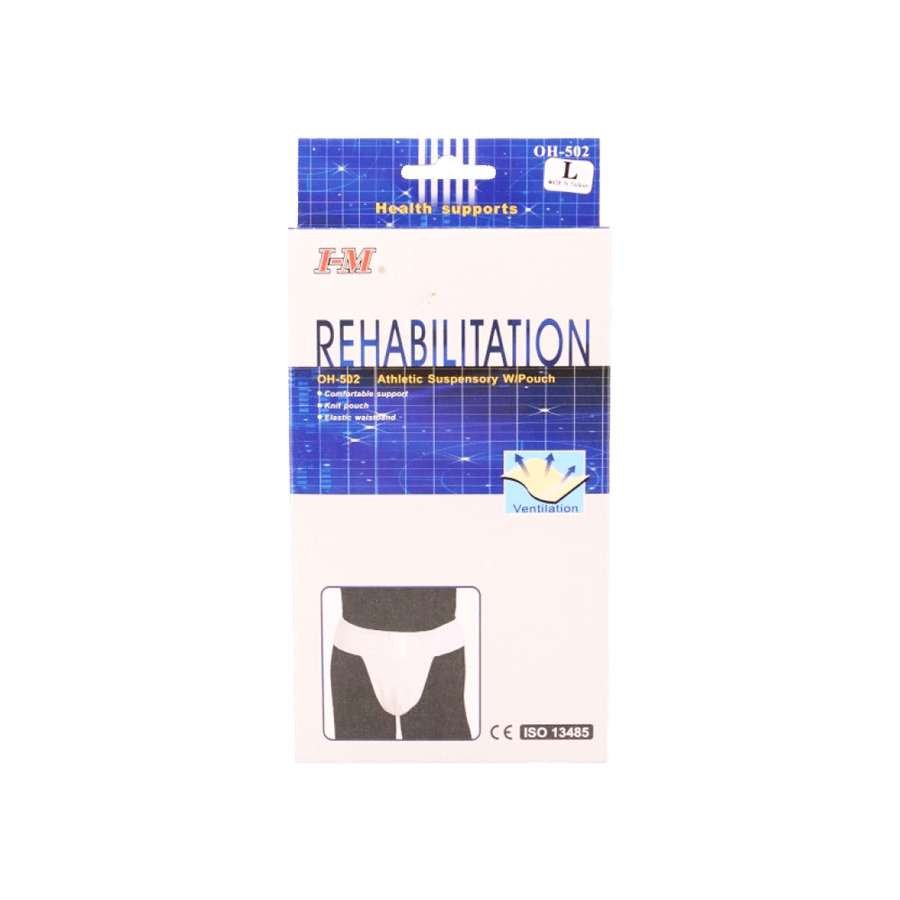 اي منج - حزام رياضي لدعم الأعضاء التناسلية 502-I-M ATHLETIC SUSPENSORY W/POUCH  OH-502