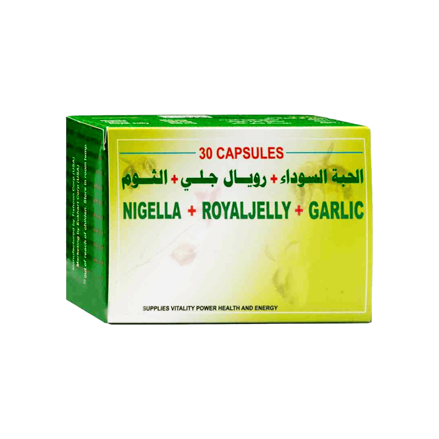 نيجيلا ورويال جيلي اند جارليك-NIGELLA  AND ROYAL JELLY AND GARLIC