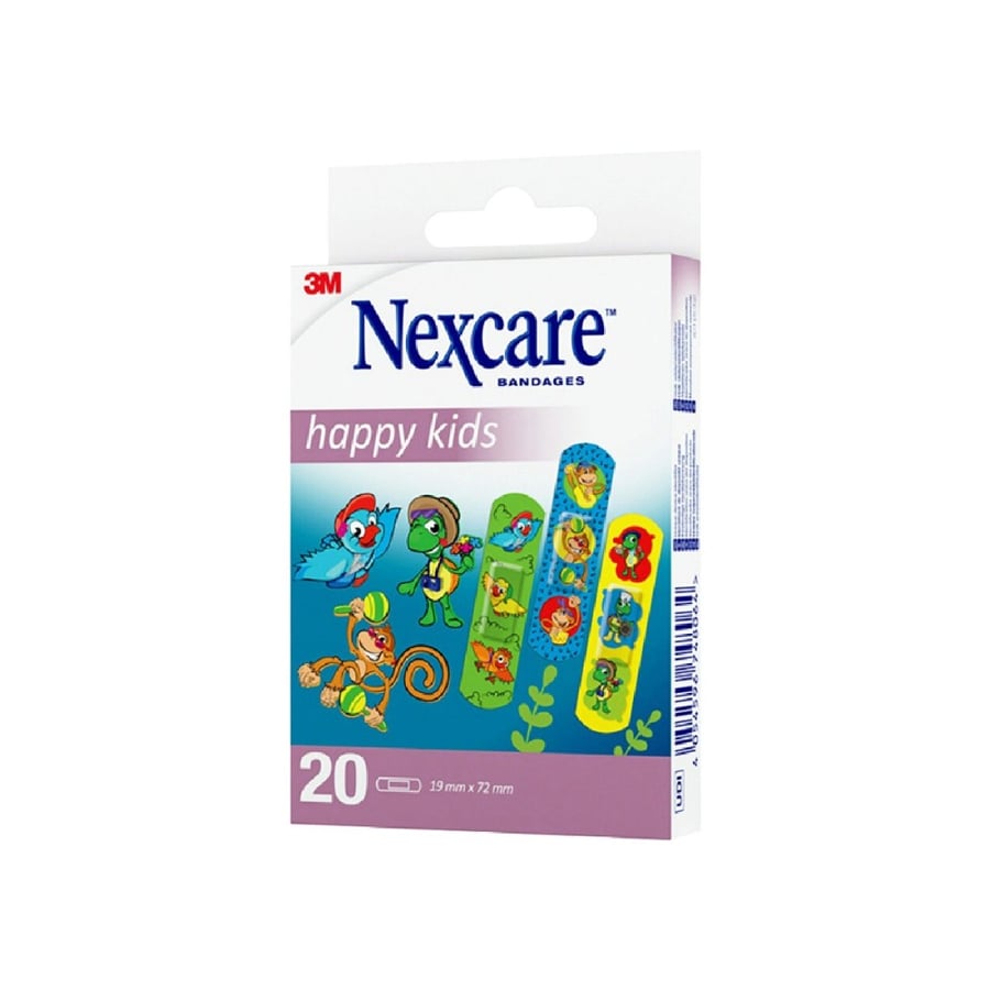 نيكسكير ضمادة للأطفال 20 قطعة-NEXCARE HAPPY KIDS 20'' REF-NO920NL-W
