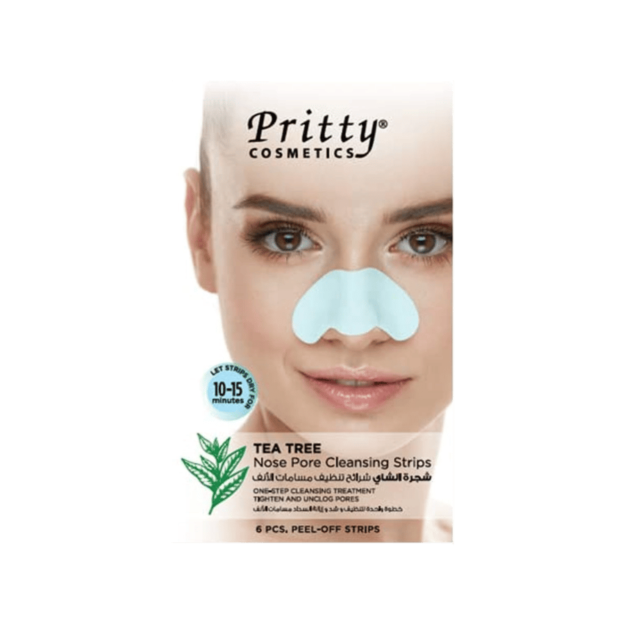PRITTY NOSE PORE STRIPS TEA TREE 6PCS-PRITTY NOSE PORE STRIPS TEA TREE 6PCS