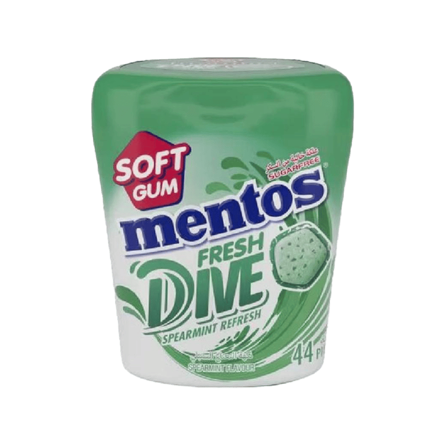 منتوس فريش دايف بنكهة النعناع  44 قطعة-MENTOS FRESH DIVE SPEARMINT REFRESH 44 PCS