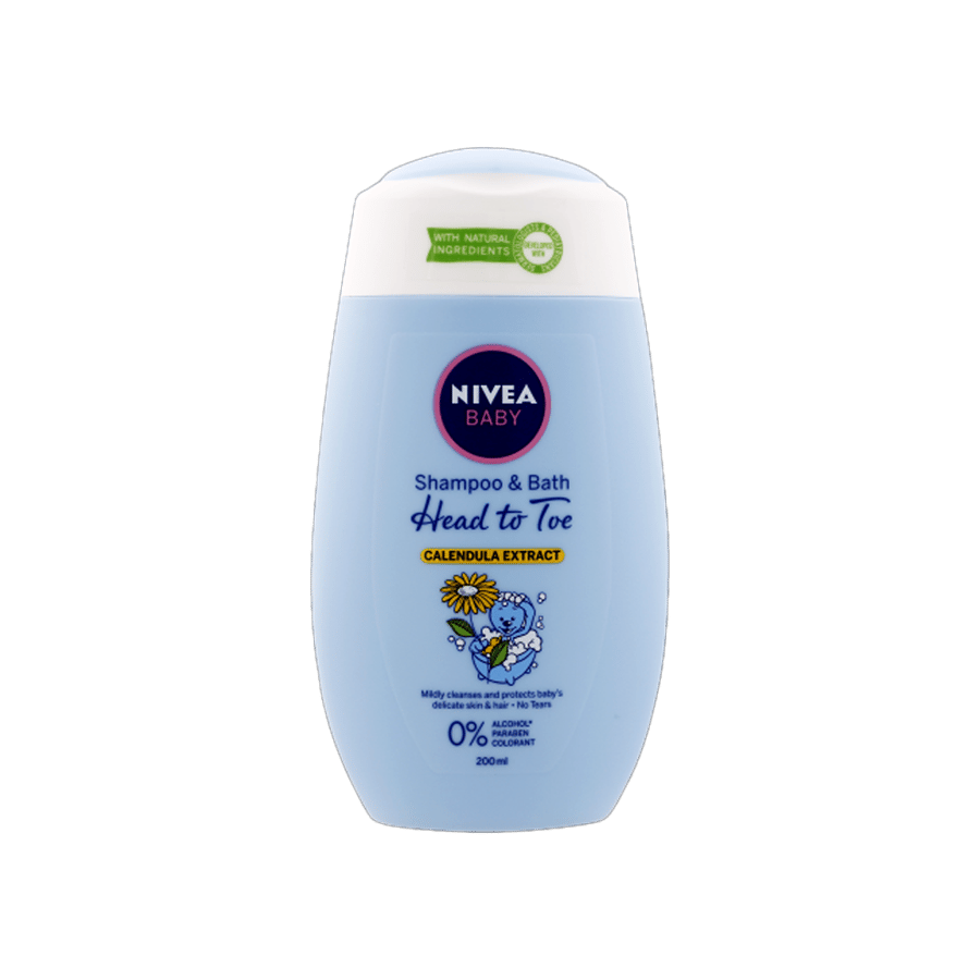 نيڤيا شامبو و حمام للأطفال 200 مل-NIVEA BABY SHAMPOO & BATH 200ML