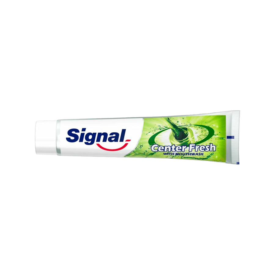 معجون اسنان مركز فريش مع غسول الفم من سيجنال 100 مل-SIGNAL CENTER FRESH W/MOUTHWASH T/P 100 L