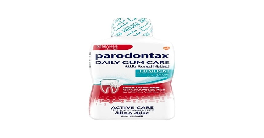 بارودونتيكس غسول للفم 300 مل عناية اللثة اليومي بالنعناع المنعش 1+1-PARODONTAX DAILY GUM CARE FRESH MINT 500 ML 1+1