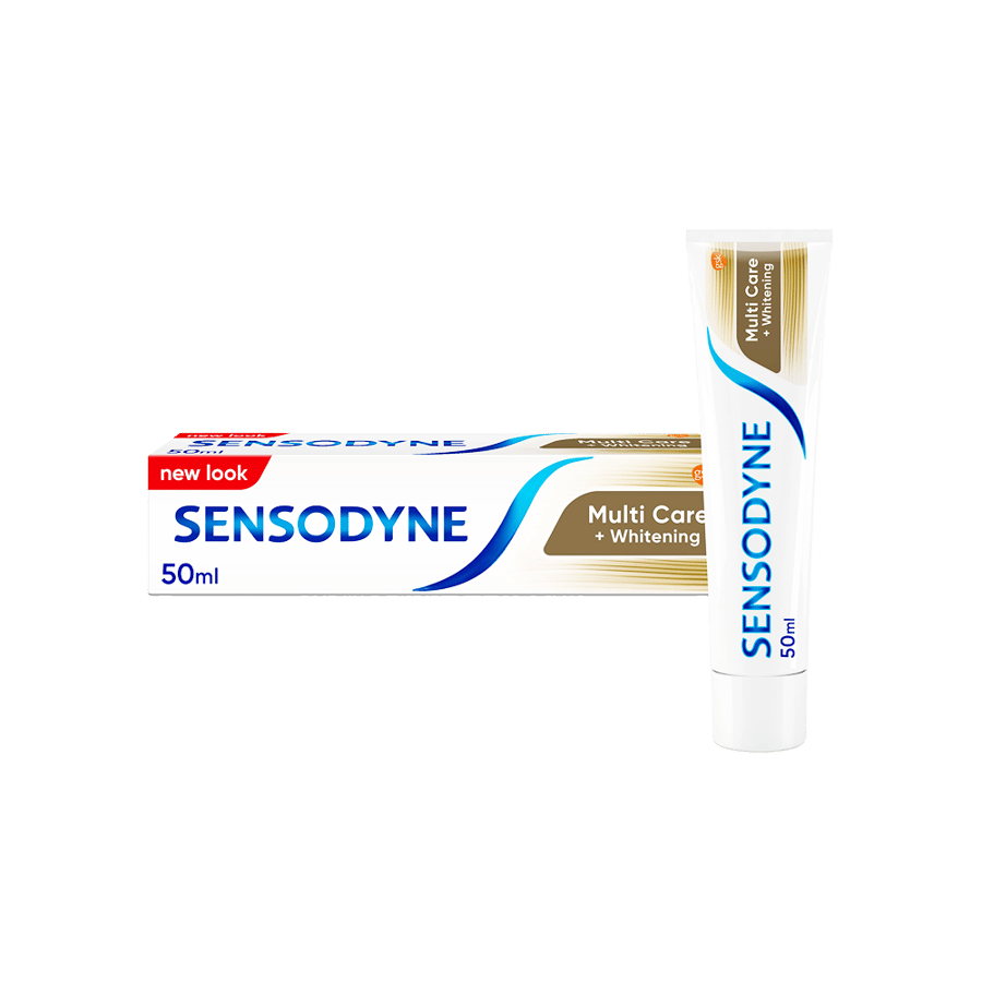 سنسوداين معجون أسنان  عناية +تبييض 50 مل-SENSODYNE TOTAL CARE+WHITENING T/P 50 ML