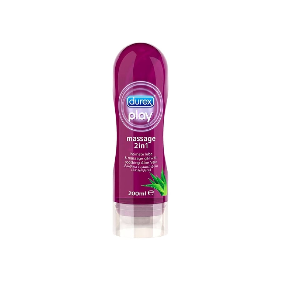 مزلق حميمى و مساج  بالصبار 200 مل-DUREX PLAY MASSAGE 2IN1 200 ML (ALOE VERA)