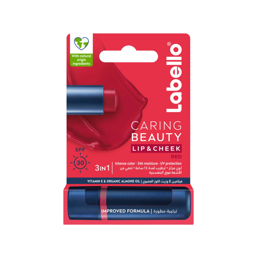 ليبلو العناية والجمال أحمر 4.8 جم-LABELLO CARING BEAUTY RED 4.8 GM
