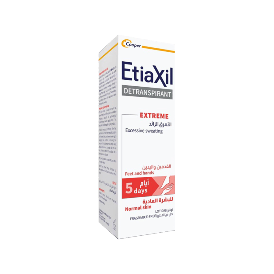 إيتياكسيل مزيل للتعرق للأقدام واليدين للبشرة العادية 100 مل ETIAXIL DITRANSPIRANT EXTREME FEET AND HAND NORMAL SKIN 100ML