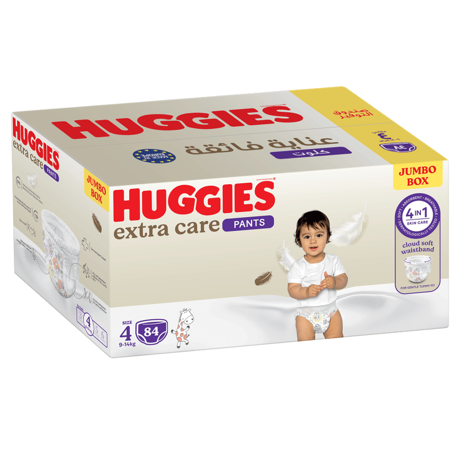 هجيز جامبو بوكس   كلوت  ​​رقم 4 - 84 حفاض-HUGGIES JUMBO BOX CULOTTES NO-4 84'