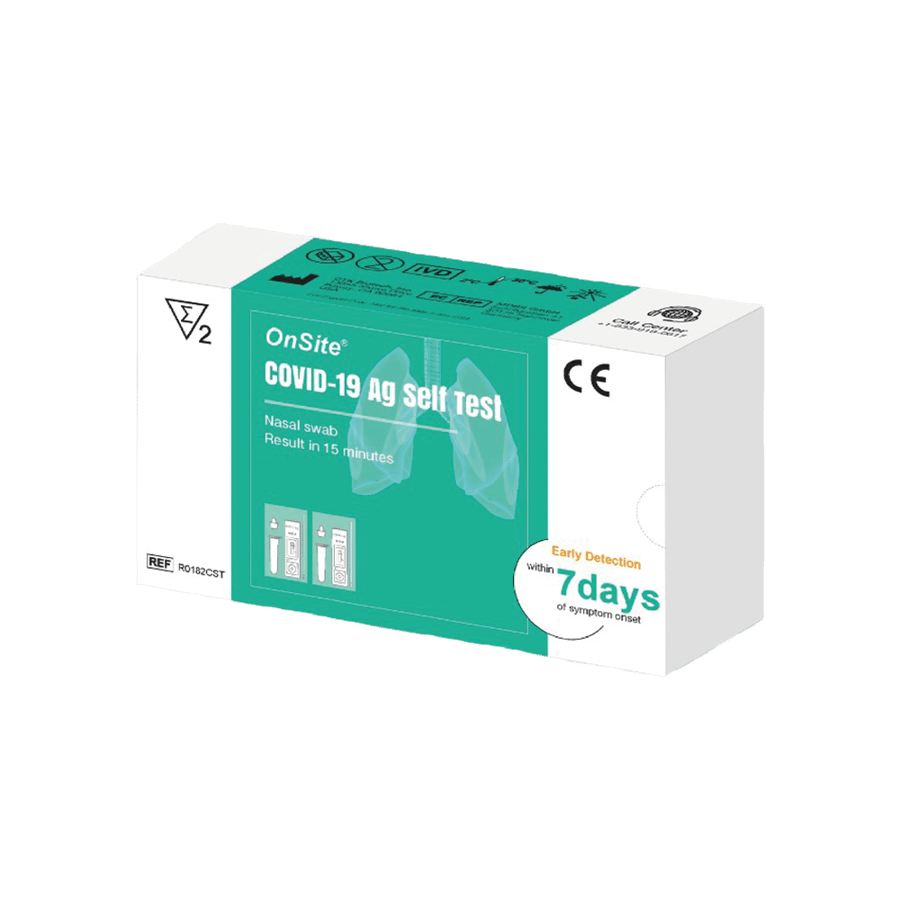 اونسيت جهاز اختبار كرونا منزلي 2 قطعة-ONSITE COVID-19 AG SELF TEST 2PCS