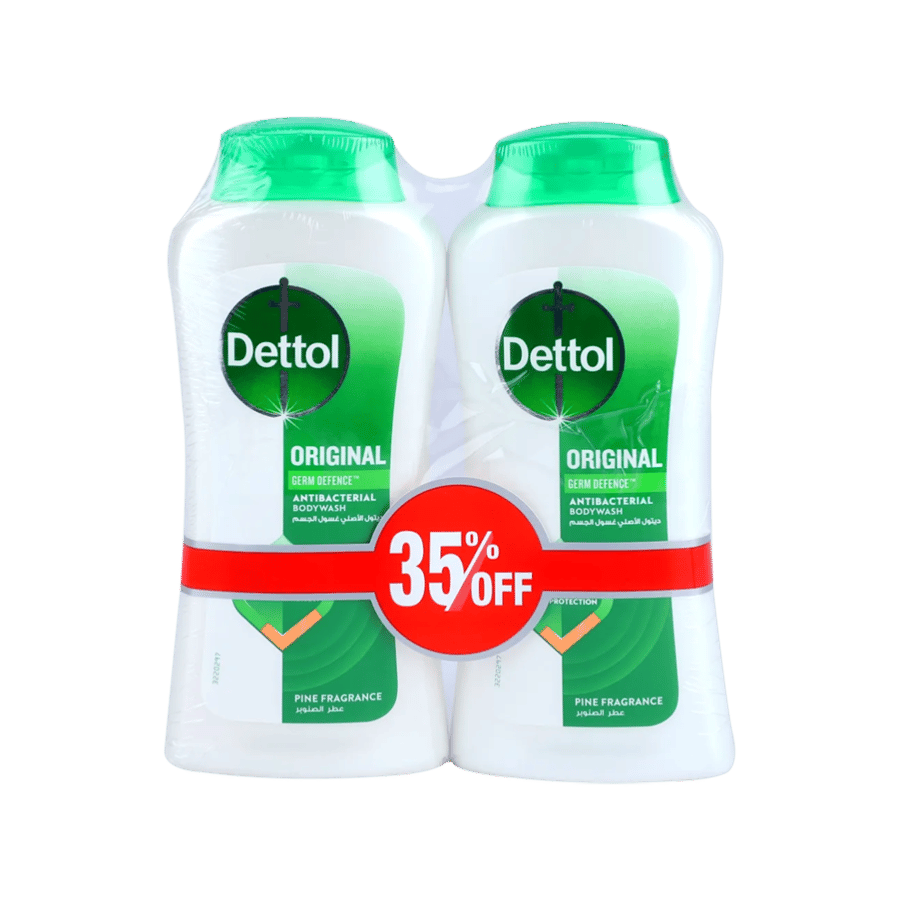 جل الاستحمام الأصلي ديتول 2 × 250 مل -DETTOL ORGINAL SHOWER GEL 2X250ML