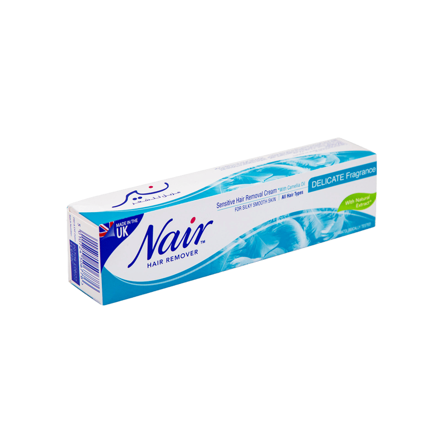 نير كريم مزيل للشعر 110 مللي للبشرة الحساسة-NAIR SENSITIVE HAIR REMOVER 110 ML TUBE