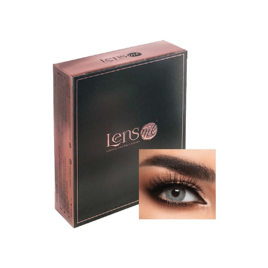 لينس مي عدسات العين للزينة  لون رمادي سكري-LENS ME CONTACT LENSES (SUGAR GRAY)