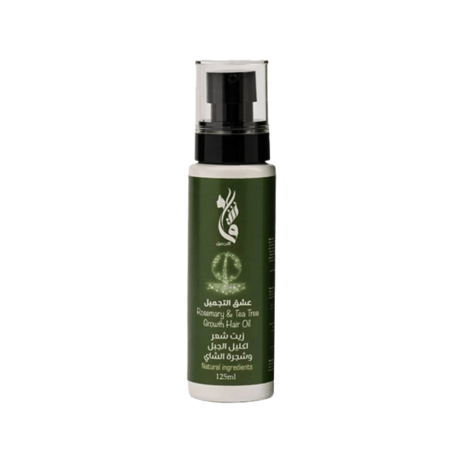 زيت إكليل الجبل وشجرة الشاي لنمو الشعر 125 مل-ROSEMARY & TEA TREE GROTH HAIR OIL 125 ML