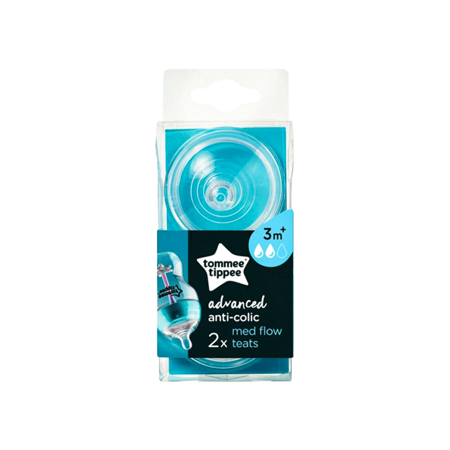 تومي تيبي حلمة رضاعة متطورة 3+M عدد 2 حبة-TOMMEE TIPPEE NIPPLE 3+M 2PCS ADVANCED