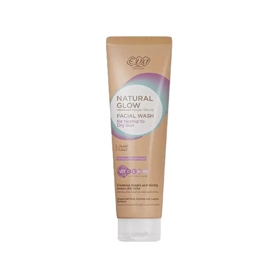 غسول إيفا ناتشورال جلو للبشرة العادية إلى الجافة 100 مل EVA NATURAL GLOW F/WASH FOR NORMAL TO DRY SKIN 100 M