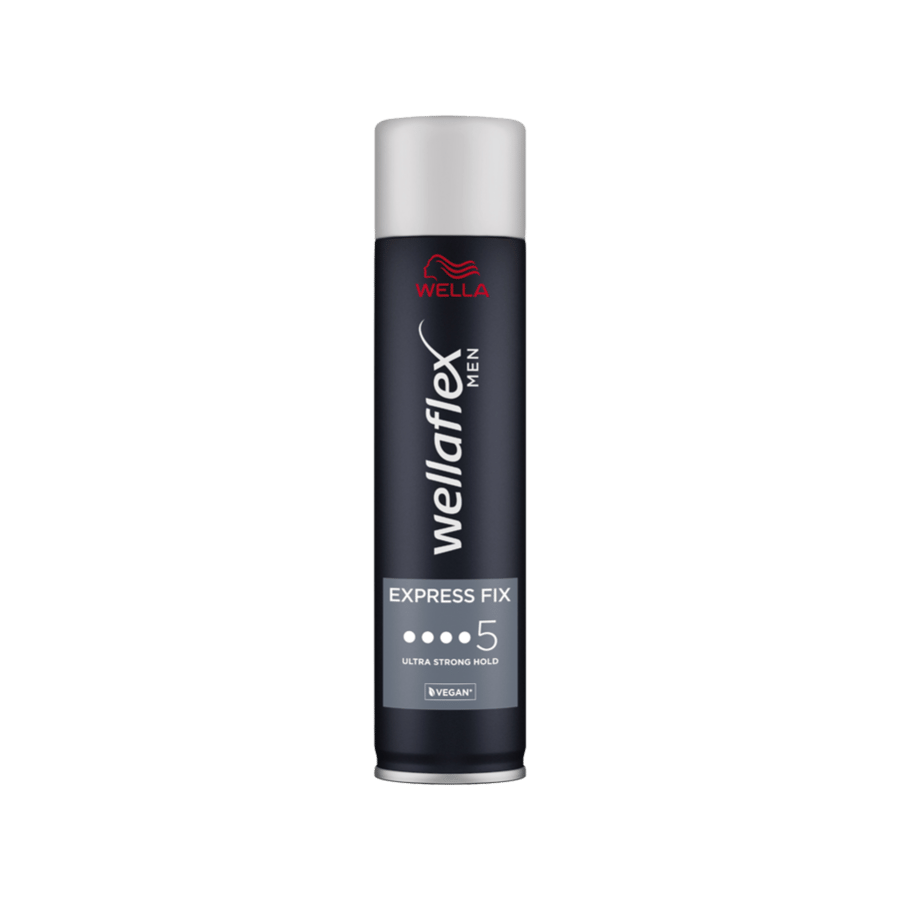 ويلا فليكس، رغوة شعر، اكسبرس فيكس، ثبات فائق 5، للرجال - 250 مل-WELLAFLEX  HAIR SPRAY EXPRESS FIX 250ML