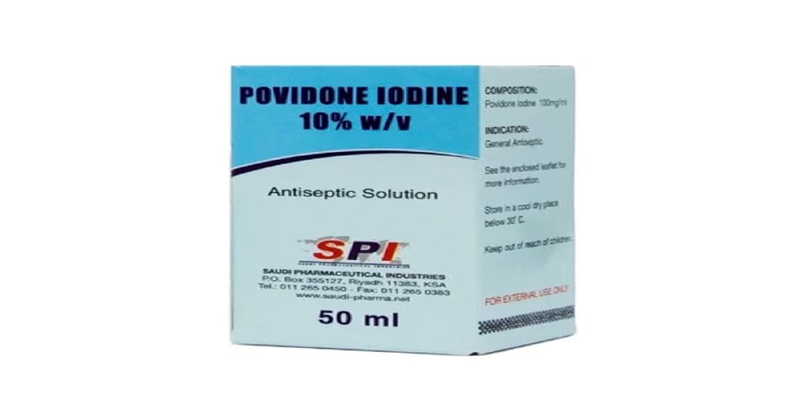 بوفيدين ايودين محلول 50 مللي-POVIDONE-IODINE SOLUTION 50 ML