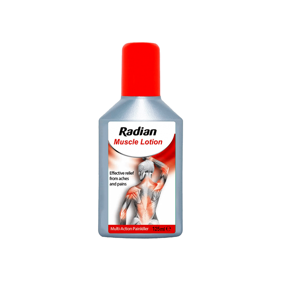 راديان لوشن للمساج 125 مل يساعد علي تخفيف الآلام والشد العضلي-RADIAN MASSAGE LOTION 125ML