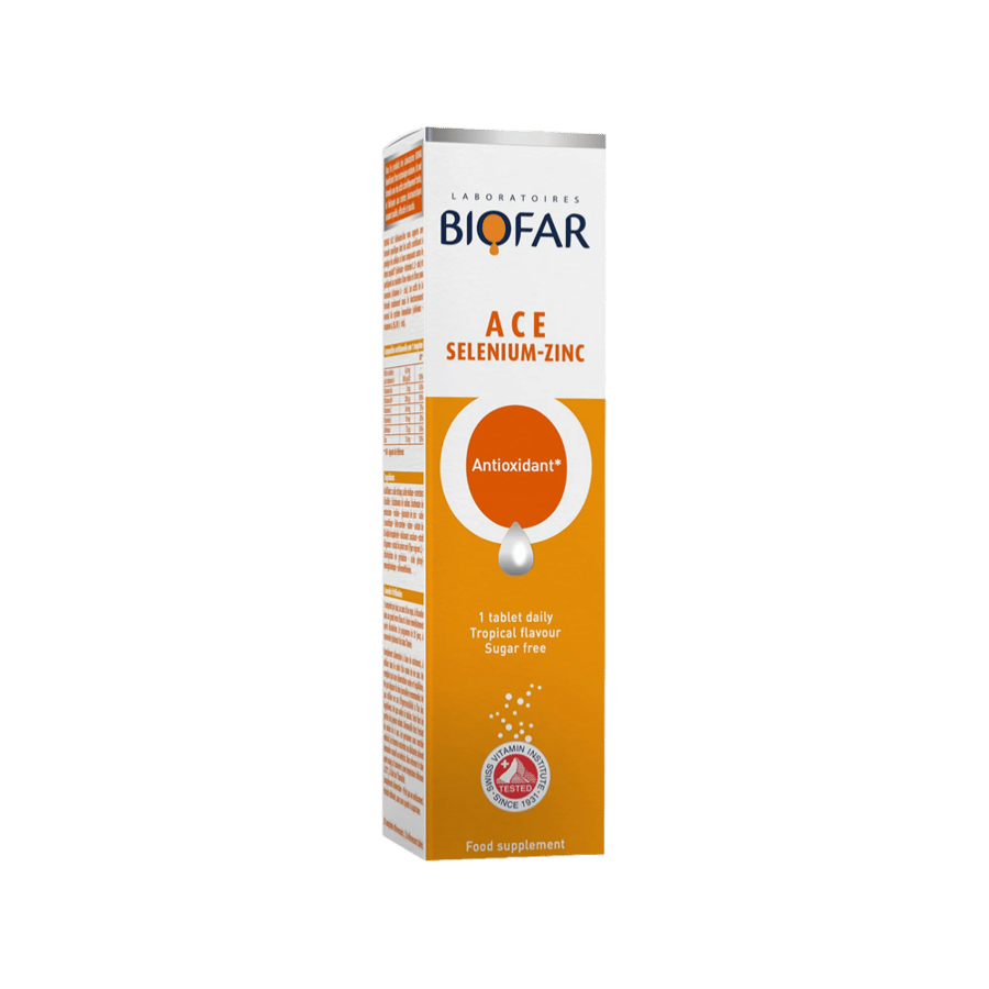 ألياف حيوية، سيلينيوم-زنك، خالي من السكر، نكهة موضعية-BIOFAR A C E SELENIUM-ZINC SUGARFREE TOPICAL FLAVOUR