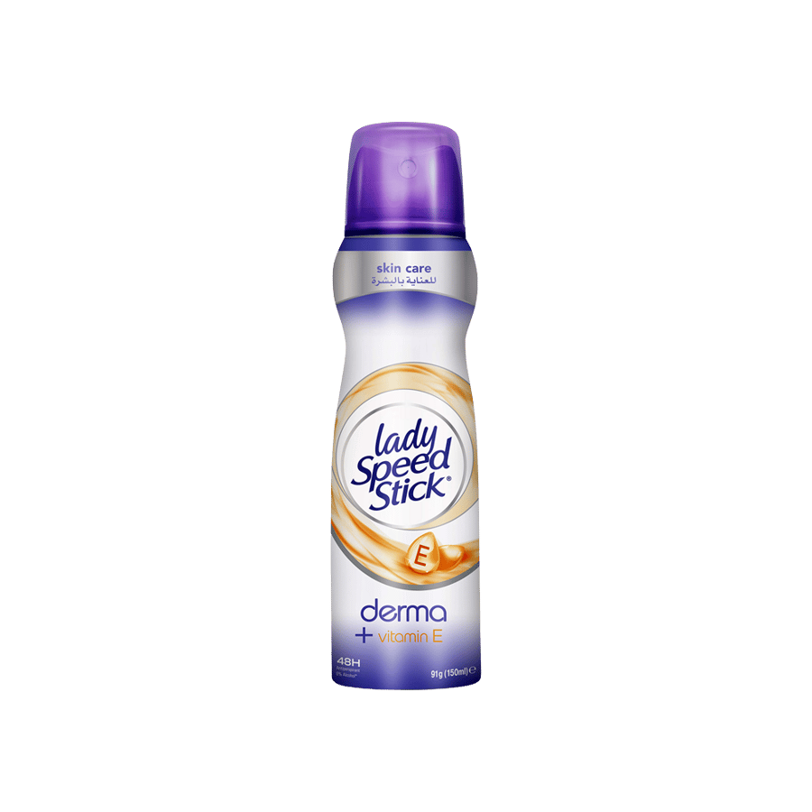 ليدي سبيد بخاخ ديرما + فيتامين اي 150 مل-LADY SPEED STICK SPRAY DERMA + VIT E 150ML