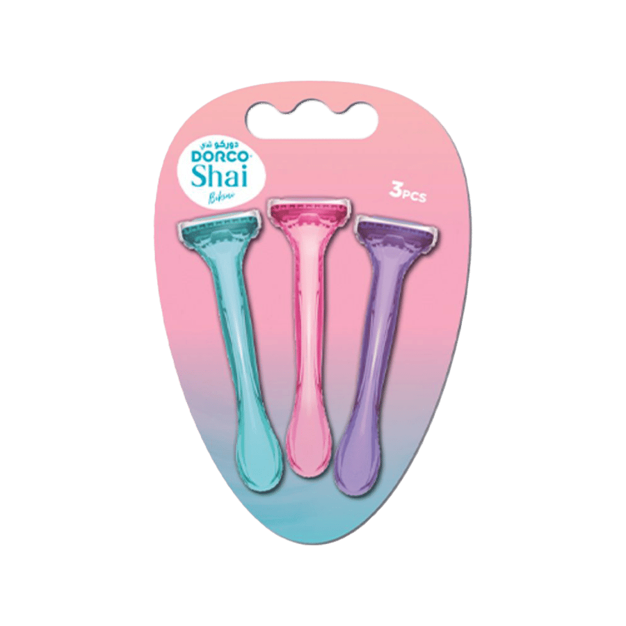 دروكو شاي بيكيني ماكينة نسائية  3 حبات-DORCO SHAI BIKINI RAZORS 3PCS