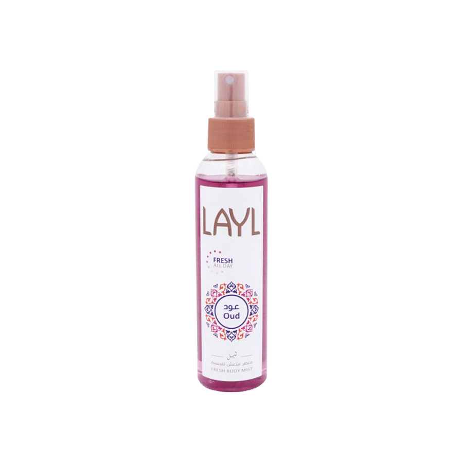 ليل عود بخاخ جسم 150 مللي-LAYL OUD BODY MIST 150 ML