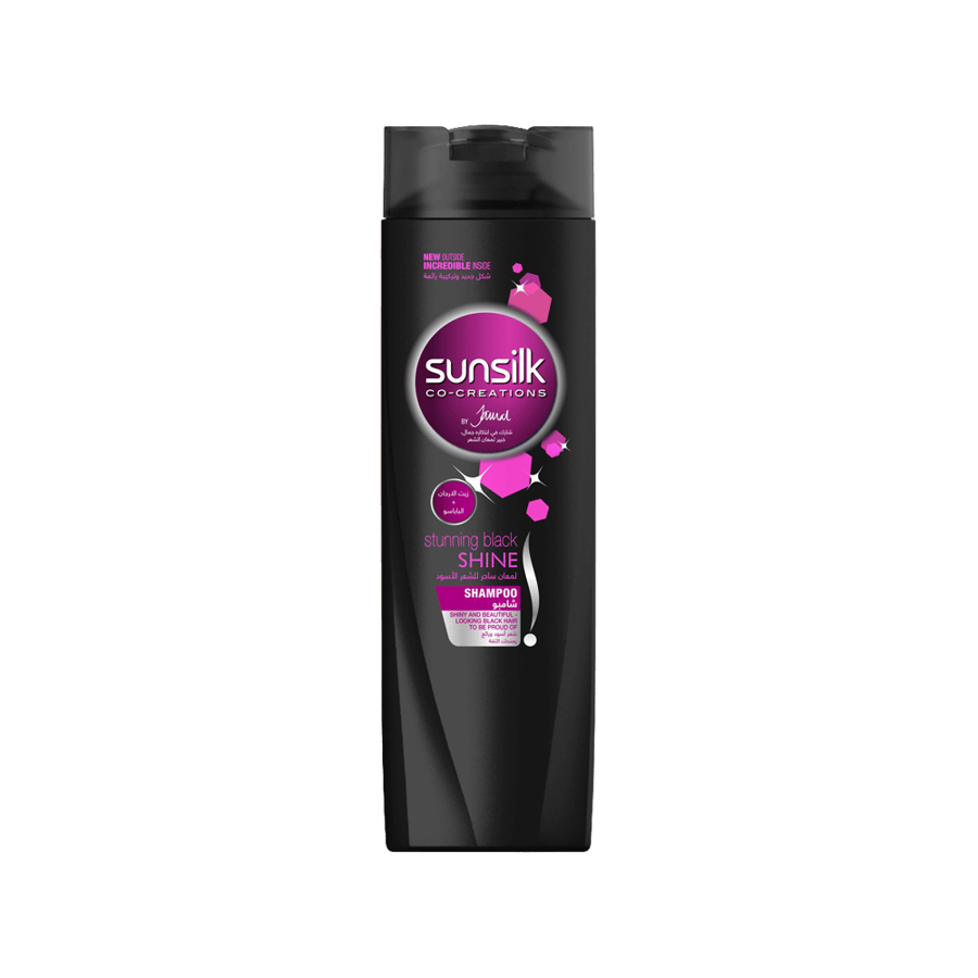 صانسيلك شامبو قوي ويحافظ على اللون الاسود 200 مل-SUNSILK SHAMPOO (STUNNING BLACK) 200 ML
