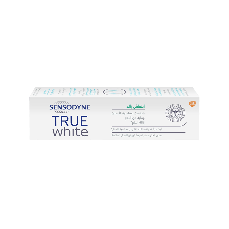 سنسوداين معجون أسنان - أبيض حقيقي 75 مللي-SENSODYNE TRUE WHITE E/F 75 ML